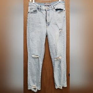 Just USA Light Blue Distressed Skinny Jeans